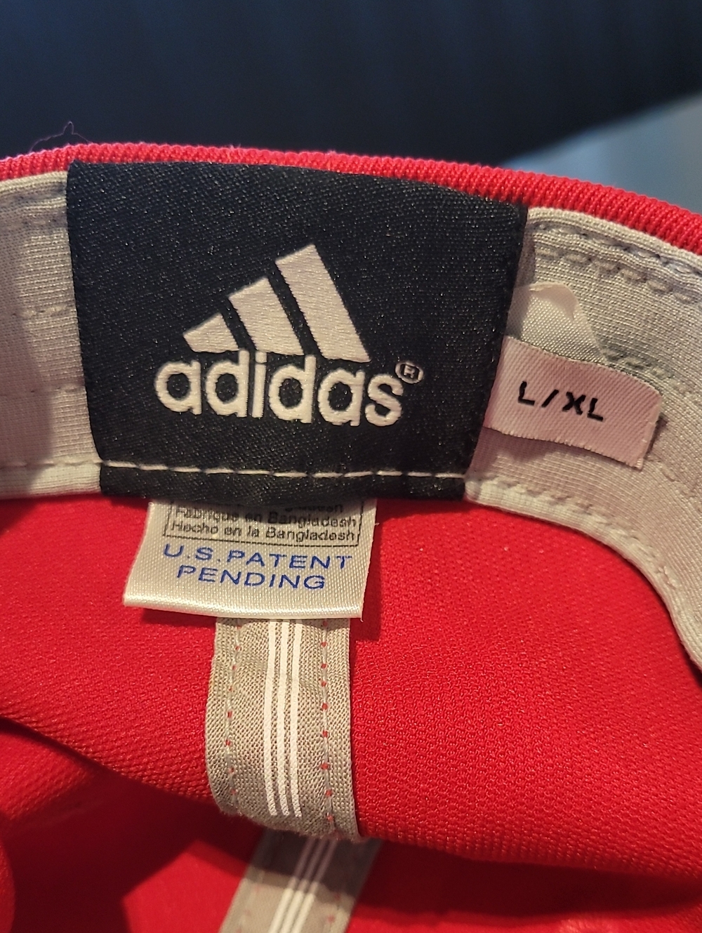 Adidas Ohio State Red Baseball Cap Size L/XL Stretch - Picture 8 of 8
